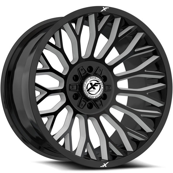 XF Off-Road XF-237 Gloss Black with Milled Spokes